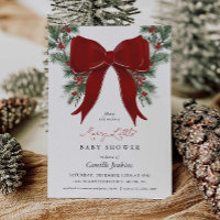 Uitnodiging voor een vrolijke kerst-babyshower