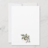 Uitnodiging voor een vrolijke kerst met hulst (Achterkant)