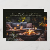 uitnodiging voor een vuurkorf (Voorkant / Achterkant)