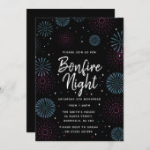Uitnodiging voor een vuurwerkfeest (Voorkant / Achterkant)