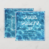 Uitnodiging voor een waterpoolparty (Voorkant / Achterkant)