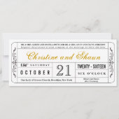 Uitnodiging voor een  weddenschap in Mustard (Voorkant)