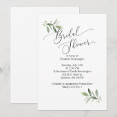 Uitnodiging voor een wedstrijd met eucalyptus (Voorkant / Achterkant)