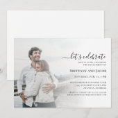 Uitnodiging voor een wedstrijd voor de bruiloft (Voorkant / Achterkant)