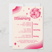 Uitnodiging voor een weekend met een Disco-thema v (Achterkant)