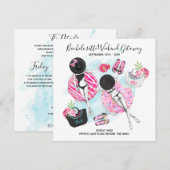 Uitnodiging voor een weekendje naar het strand voo (Voorkant / Achterkant)