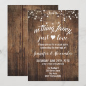 Uitnodiging voor een wegloperij-huwelijk (Voorkant / Achterkant)