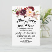 Uitnodiging voor een weglopersbruiloft (Staand voorkant)