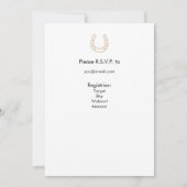 Uitnodiging voor een western thema-Baby shower (Achterkant)