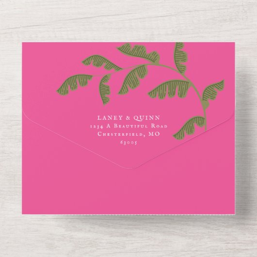 Uitnodiging voor een Wild Safari Big Cats-huwelijk (Achterkant)