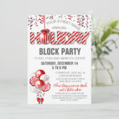 Uitnodiging voor een willekeurige feestelijke pepe (Staand voorkant)