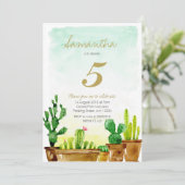 Uitnodiging voor een winnende verjaardag (Staand voorkant)