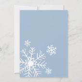 Uitnodiging voor een winterbruidsdouche, Vrijgezel (Achterkant)