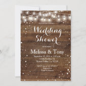Uitnodiging voor een winterse huwelijksdouche (Voorkant)