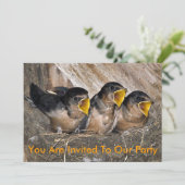 Uitnodiging voor een zangfeestje (Staand voorkant)