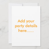 Uitnodiging voor een zangfeestje (Achterkant)