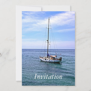 Uitnodiging voor een zeilboot