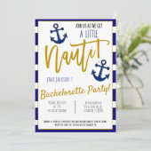 Uitnodiging voor een zeilvaart vrijgezellenfeest (Staand voorkant)