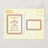 Uitnodiging voor een Zeventiger Jaren Avond (Achterkant)