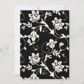 Uitnodiging voor een zwart en een crèmeweddenschap (Achterkant)