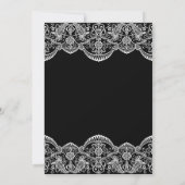 Uitnodiging voor een zwart en wit Marokkaans huwel (Achterkant)