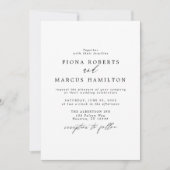 Uitnodiging voor een zwart-wit huwelijk (Voorkant)