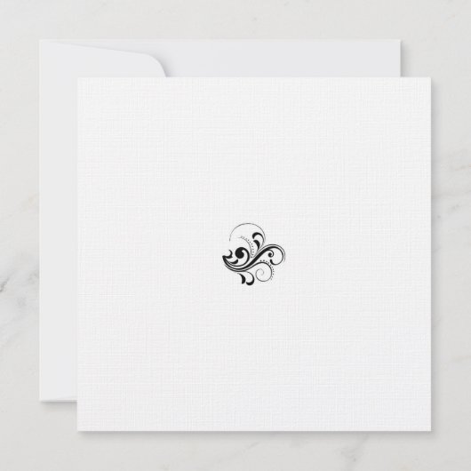 Uitnodiging voor een zwart-withuwelijk (Achterkant)