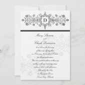  uitnodiging voor een zwarte bruiloft (Voorkant)