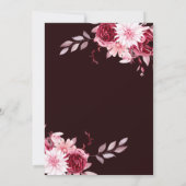 uitnodiging voor een zwarte en witte bruiloft (Achterkant)