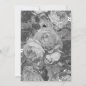 Uitnodiging voor een zwarte moderne Roos (Achterkant)