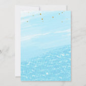 Uitnodiging voor een zwembadfeest Tropisch feest Z (Achterkant)