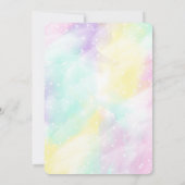 Uitnodiging voor eenhoorn verjaardag (Achterkant)