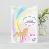 Uitnodiging voor eenjarige verjaardag van de Magis (Staand voorkant)