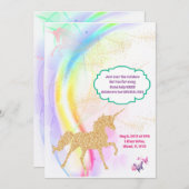 Uitnodiging voor eenjarige verjaardag van de Magis (Voorkant / Achterkant)