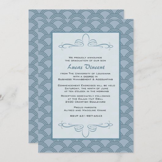 Uitnodiging voor eerbetoon (Voorkant / Achterkant)