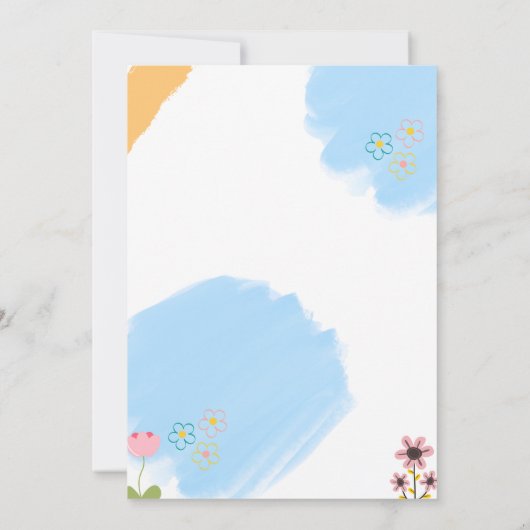 Uitnodiging voor eerste geboorte van buitenruimtes (Achterkant)