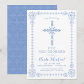 Uitnodiging voor eerste Heilige Communie (Voorkant / Achterkant)