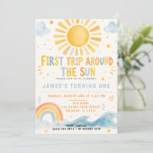 Uitnodiging voor Eerste Reis Rond de Zon (Staand voorkant)