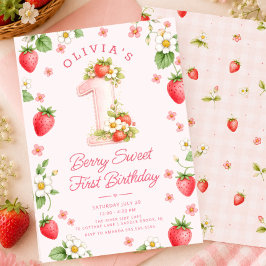 Uitnodiging voor eerste verjaardag met Berry Sweet