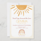 Uitnodiging voor eerste verjaardag rond de Zon (Voorkant)