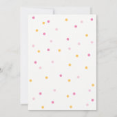 uitnodiging voor eerste verjaardag van meisje (Achterkant)