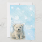 Uitnodiging voor eerste verjaardagsfeestje in de w (Achterkant)