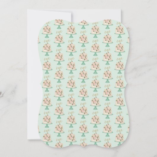 Uitnodiging voor eerste verjaardagstaart (Achterkant)