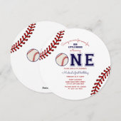 Uitnodiging voor eerste wedstrijd honkbal (Voorkant / Achterkant)