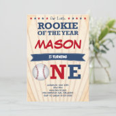 Uitnodiging voor eerste wedstrijd honkbal (Staand voorkant)