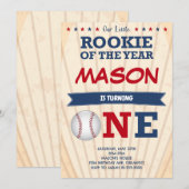 Uitnodiging voor eerste wedstrijd honkbal (Voorkant / Achterkant)