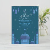 Uitnodiging voor Eid al-fitr-viering onder sterren (Staand voorkant)
