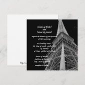 uitnodiging voor eiffeltoren (Voorkant / Achterkant)