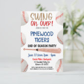 Uitnodiging voor Einde Seizoen Honkbalfeest (Staand voorkant)