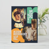 Uitnodiging voor eindexamen middelbare school (Staand voorkant)